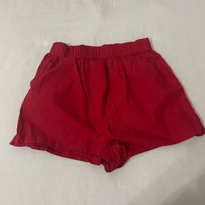 Daily drills red boxer shorts